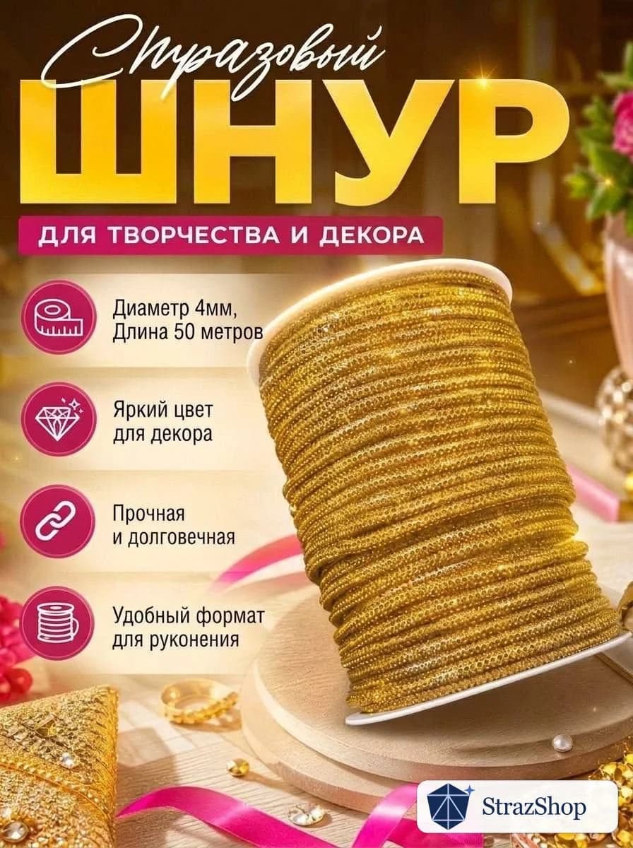 Катушка 50 м — Тёмное золото