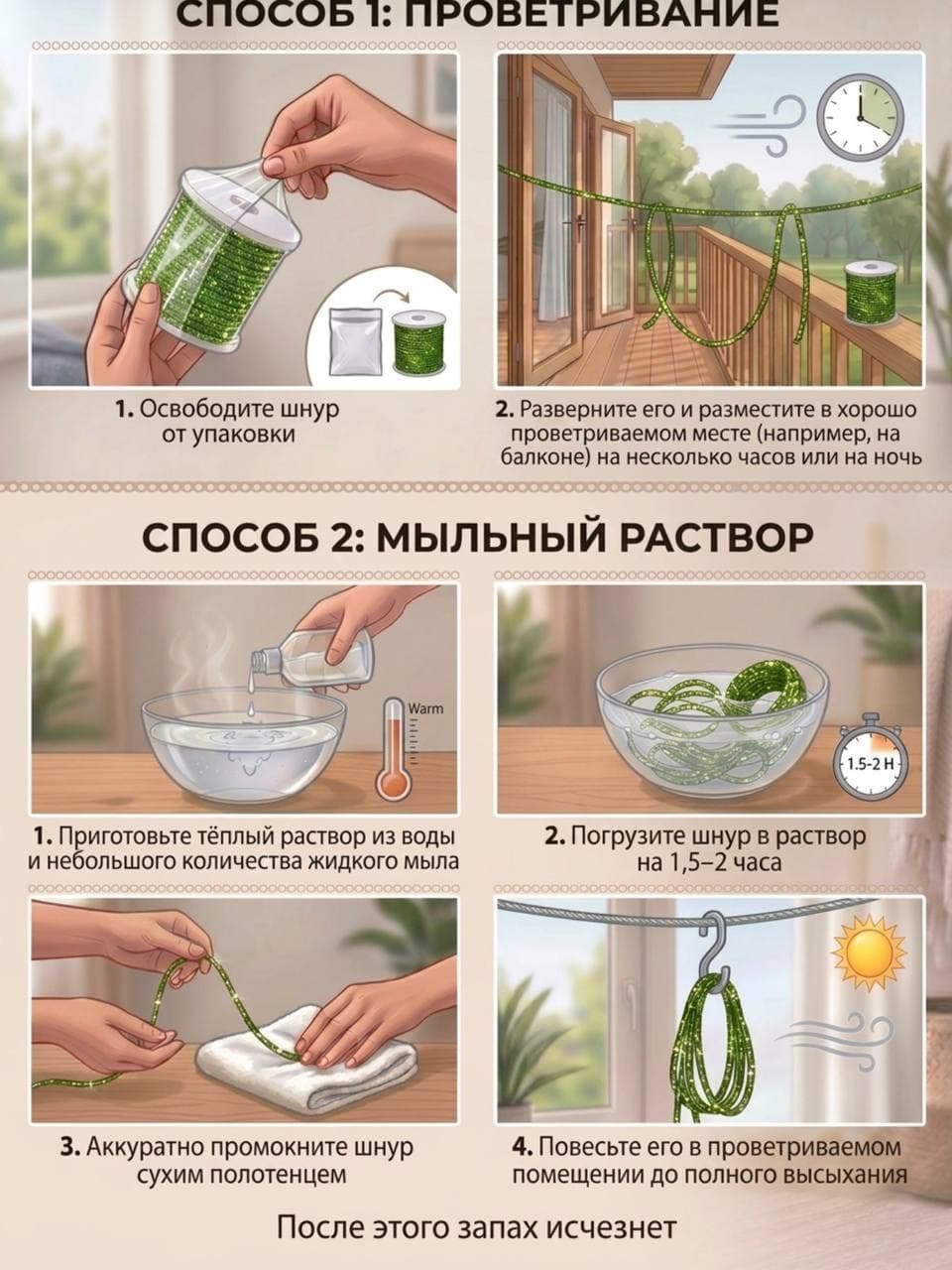 Стразовый шнур «Светло-зелёный», 50 м